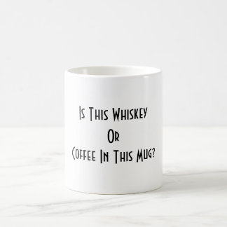 Whisky of koffie? Wit Koffiemok