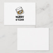 whisky op de rotsen visitekaartje (Voorkant / Achterkant)