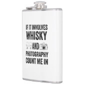 Whisky & Photography - Funny Hobby Design Heupfles (Links)