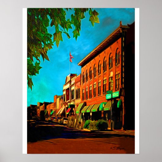 "Whisky Row Prescott" "Prescott Art" Poster (Voorkant)