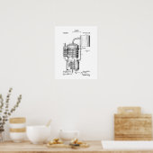 Whisky still patent poster (Keuken)