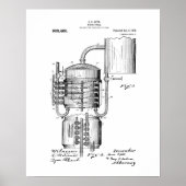 Whisky still patent poster (Voorkant)