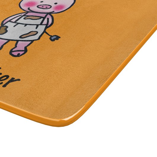 Whisky Taker Pig - Grappig Chef Design Snijplank (Hoek)