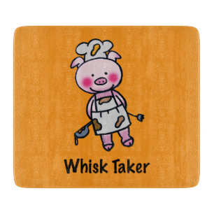 Whisky Taker Pig - Grappig Chef Design Snijplank