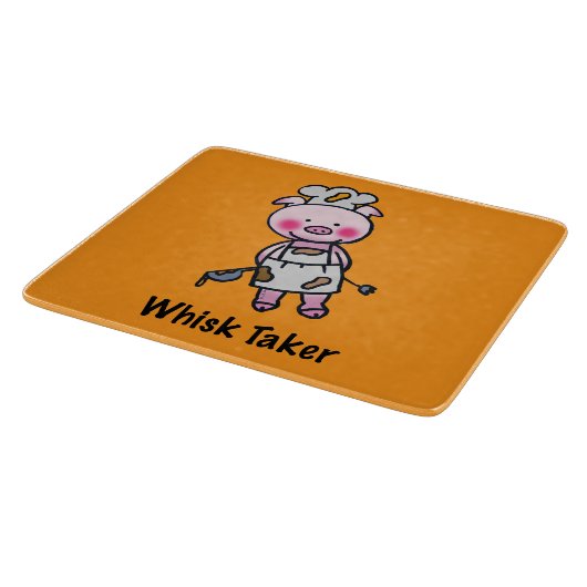 Whisky Taker Pig - Grappig Chef Design Snijplank (Hoek)