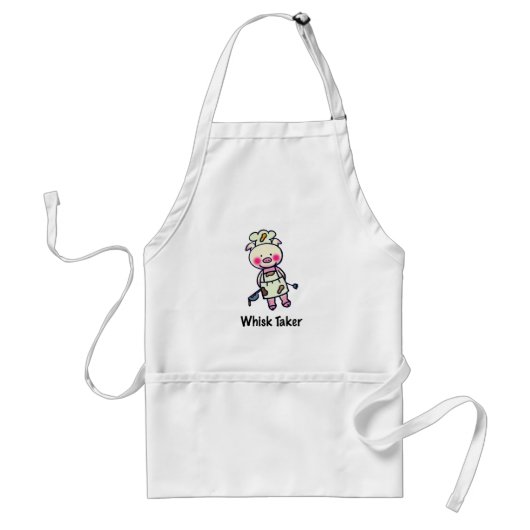Whisky Taker Pig - Grappig Chef Design Standaard Schort (Voorkant)