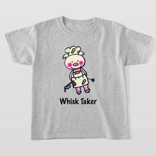 Whisky Taker Pig - Grappig Chef Design T-shirt (Laagn)