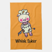 Whisky Taker Pig - Grappig Chef Design Theedoek (Verticaal)
