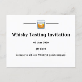 Whisky Tasting Invitation Uitnodiging Briefkaart