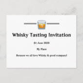 Whisky Tasting Invitation Uitnodiging Briefkaart (Voorkant)