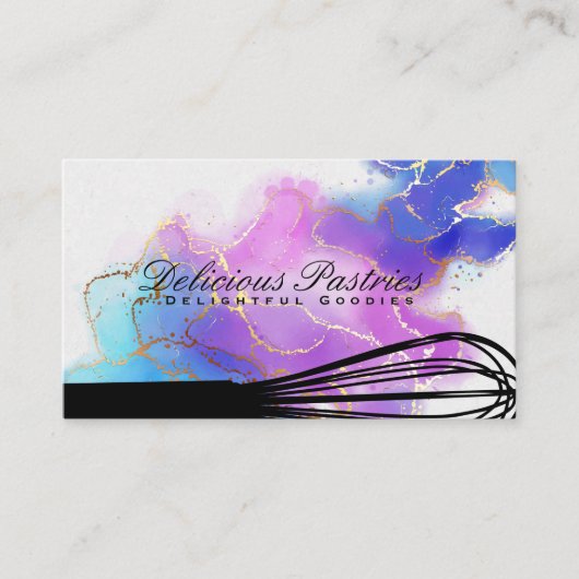 Whisky Tool | Cultuur | Waterverf goudolie Visitekaartje (Voorkant)