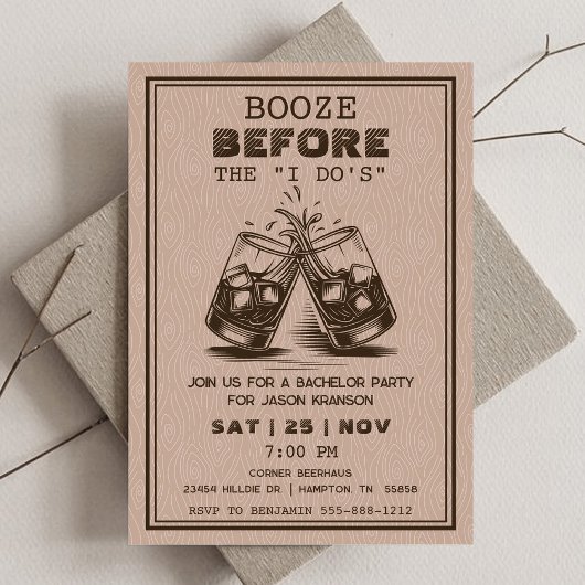 Whisky vrijgezellenfeest kaart