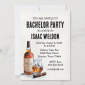 Whisky vrijgezellenfeest uitnodiging (Voorkant)