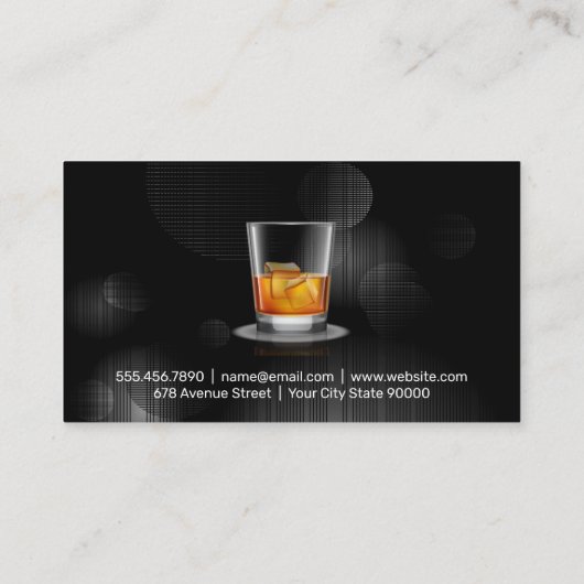 whiskyglas | Evenementenplanning Visitekaartje (Achterkant)