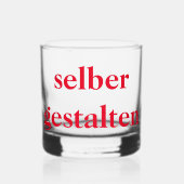 Whiskyglas selber gestalten  whisky glas (Voorkant)