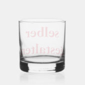 Whiskyglas selber gestalten  whisky glas (Achterkant)