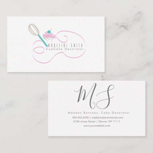 whiskykoekjes die de deklaag van het bakken vormen visitekaartje (Voorkant / Achterkant)