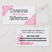 whiskymetinglepels bakkerskok visitekaartje (Voorkant / Achterkant)