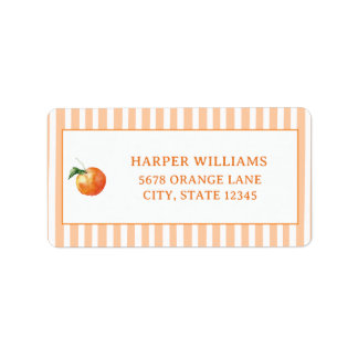 Whismical Little Cutie Oranje Adres Etiket