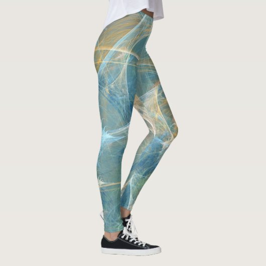 Whisper 3D Abstract fractal Leggings (Rechts)