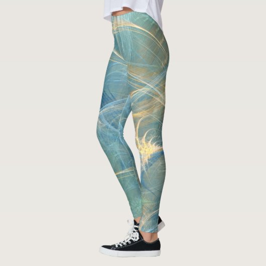 Whisper 3D Abstract fractal Leggings (Links)