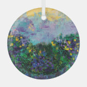 Whisper Blooms Glas Ornament (Voorkant)