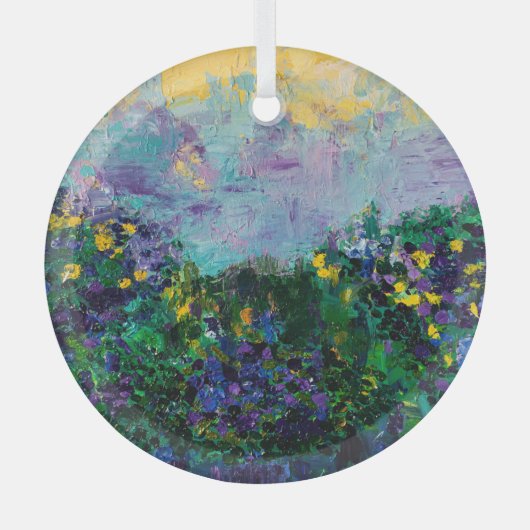 Whisper Blooms Glas Ornament (Voorkant)