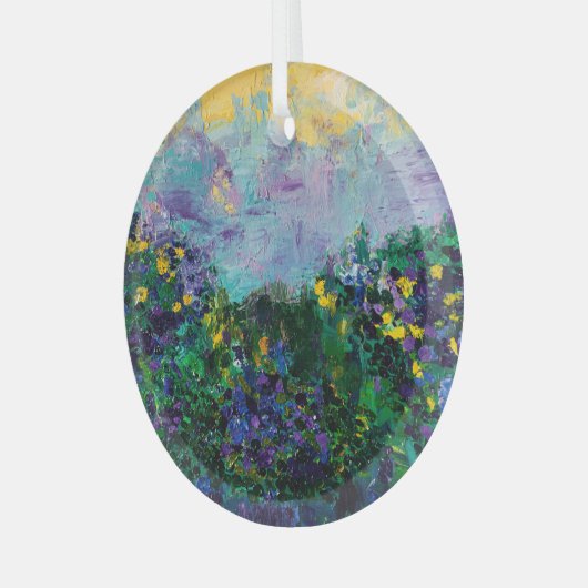 Whisper Blooms Glas Ornament (Voorkant links)