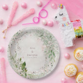 Whisper & Blush Bruiloft 9 Inch Diner Bord (Feest)