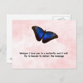 Whisper Butterfly Briefkaart (Voorkant / Achterkant)
