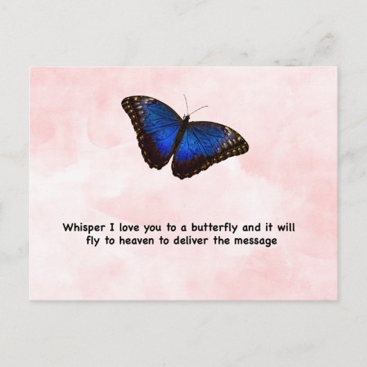 Whisper Butterfly Briefkaart (Voorkant)
