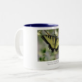 Whisper Butterfly Tweekleurige Koffiemok (Voorkant links)