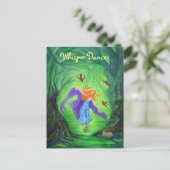 Whisper Dances briefkaart beroemd gemaakt door Mik (Staand voorkant)