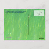 Whisper Dances briefkaart beroemd gemaakt door Mik (Achterkant)