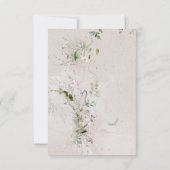 Whisper en Blush 2 Weddenschap Geen maaltijdkeuze  RSVP Kaartje (Achterkant)