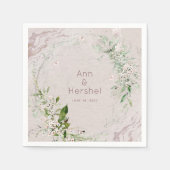 Whisper en Blush 2 Wedding Cocktail Napkins Servet (Voorkant)