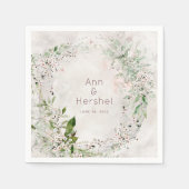 Whisper en Blush Wedding Cocktail Napkins Servet (Voorkant)