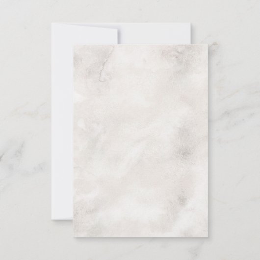 Whisper en Blush Wedding Save the Date Kaart (Achterkant)