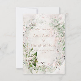 Whisper en Blush Wedding Save the Date Kaart