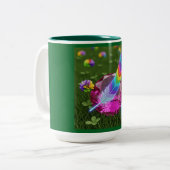 Whisper Feather Mug Tweekleurige Koffiemok (Voorkant links)