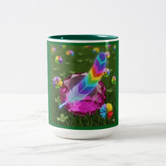Whisper Feather Mug Tweekleurige Koffiemok (Center)
