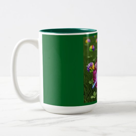 Whisper Feather Mug Tweekleurige Koffiemok (Links)