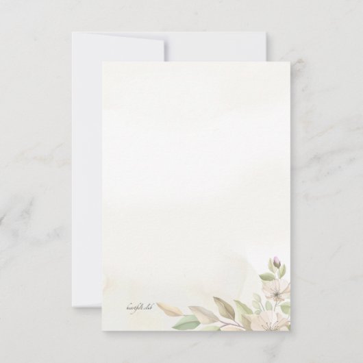 Whisper Floral Bedankt voor je sympathiekkaart (Achterkant)