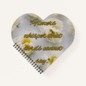 Whisper Flowers Heart Spiral Notebook Notitieboek (Voorkant)