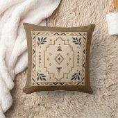 Whisper Fountains Brown Tribal Kussen (Deken)