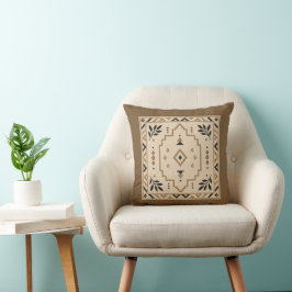 Whisper Fountains Brown Tribal Kussen