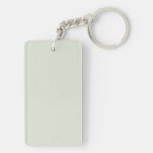 Whisper Green Solid Color Sleutelhanger (achterkant)