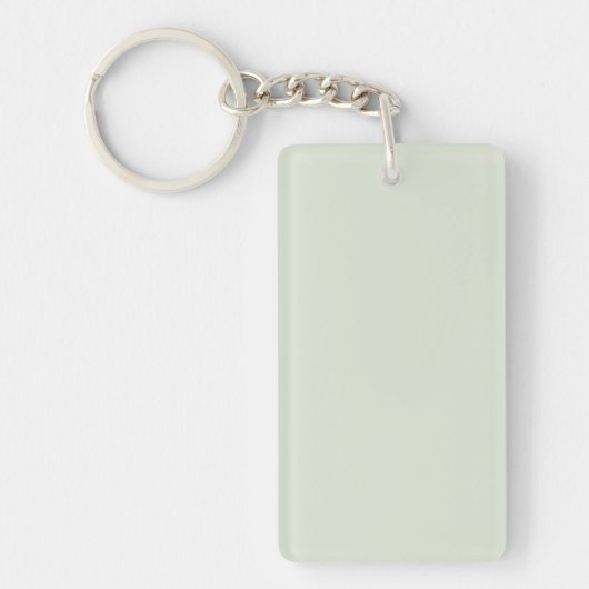 Whisper Green Solid Color Sleutelhanger (Voorkant)