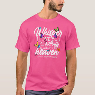 Whisper I Love You Vlinder en Religieus T-shirt