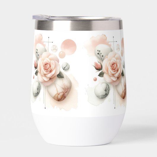 Whisper of a Roos - Een dromerige Waterverf Elegan (Rechts)